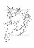 COUVERCLE LATERAL pour Yamaha TRICITY 125 ABS de 2018