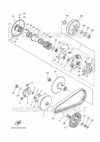 EMBRAYAGE DE DEMARREUR pour Yamaha TRICITY 125 ABS de 2018