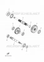 TRANSMISSION pour Yamaha TRICITY 125 ABS de 2018