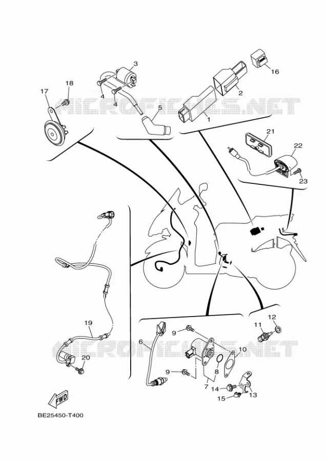 ELECTRIQUE 2 Yamaha SCOOTER 125 2018 TRICITY  MWS125-C