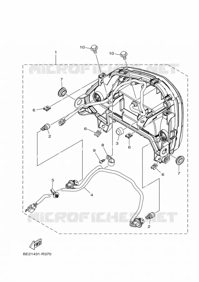 FEU ARRIERE Yamaha SCOOTER 125 2018 TRICITY  MWS125-C
