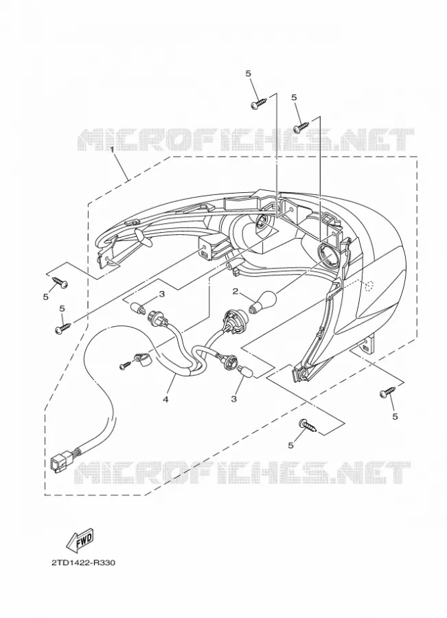 FEU ARRIERE Yamaha SCOOTER 125 2018 DELIGHT  LTS125-C