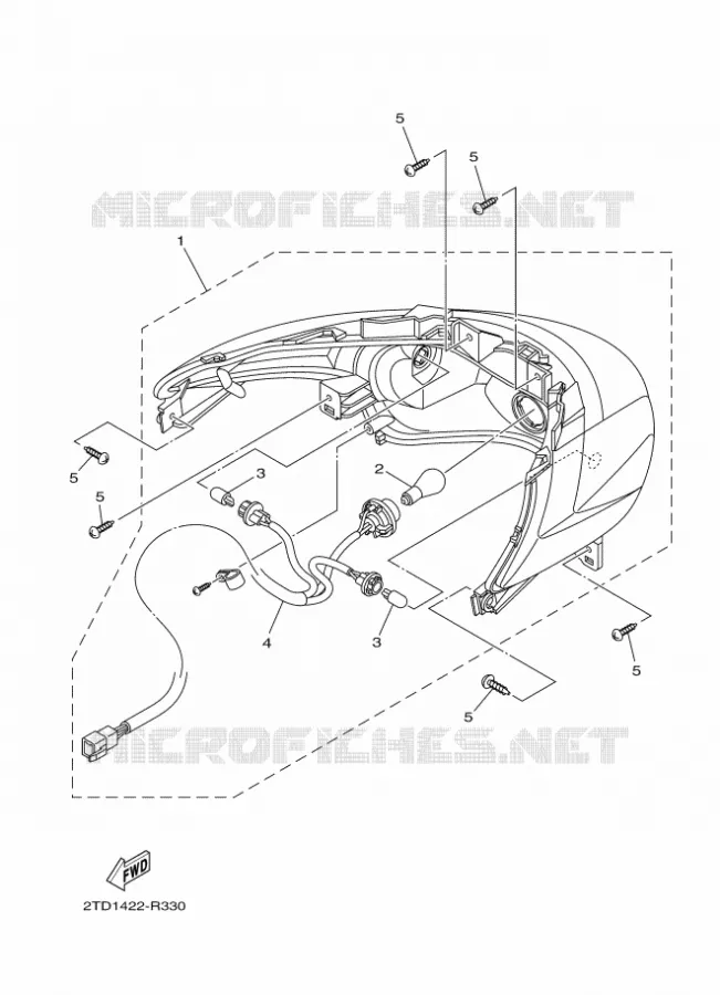 FEU ARRIERE Yamaha SCOOTER 125 2018 MBK DELIGHT  LTS125-C