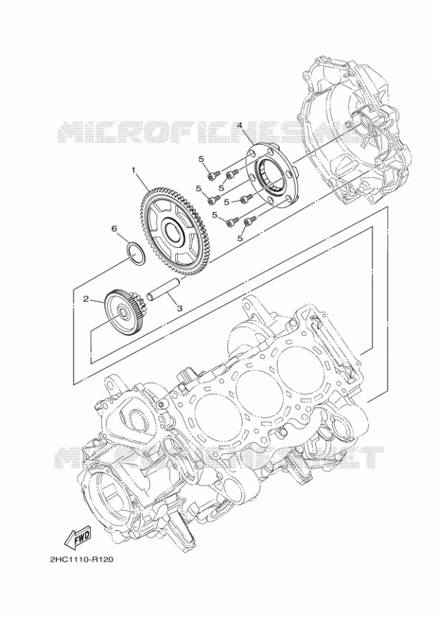 EMBRAYAGE DE DEMARREUR Yamaha SIDE BY SIDE 1000 2018 YXZ  YXZ10YESJ