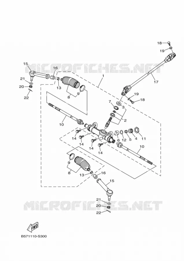 DIRECTION Yamaha SIDE BY SIDE 1000 2018 YXZ  YXZ10YEXJ