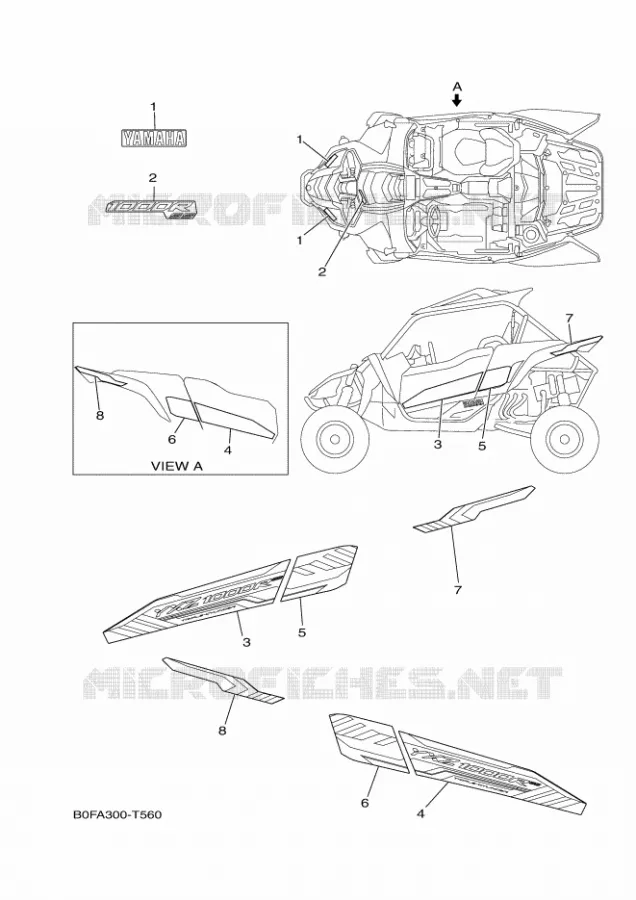 EMBLEME Yamaha SIDE BY SIDE 1000 2018 YXZ  YXZ10YEXJ