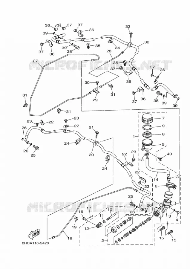 MAITRE CYLINDRE Yamaha SIDE BY SIDE 1000 2018 YXZ  YXZ10YEXJ