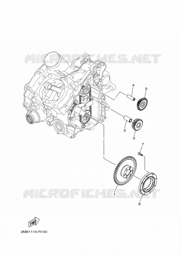 EMBRAYAGE DE DEMARREUR Yamaha SIDE BY SIDE 700 2018 WOLVERINE  YXE700E