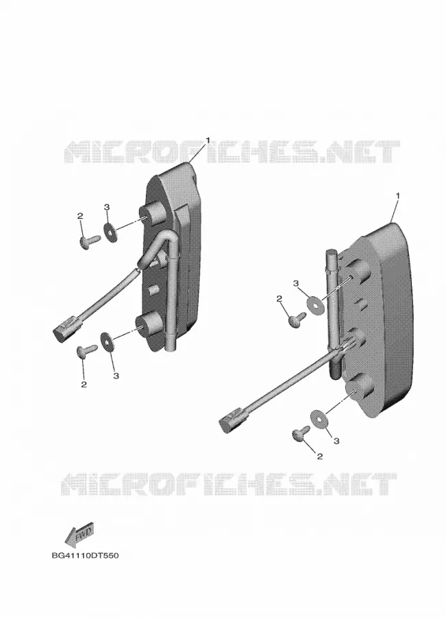 FEU ARRIERE Yamaha SIDE BY SIDE 850 2018 WOLVERINE  YXF850ES