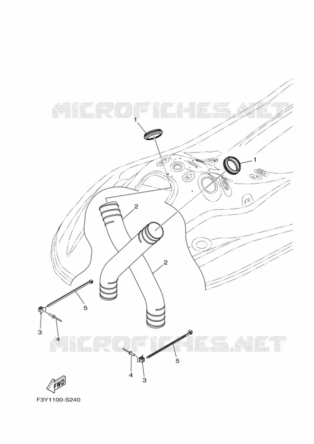 VENTILATION Yamaha WAVERUNNER 1050 2017 EX  EX1050B-S
