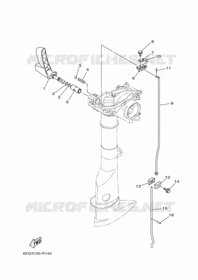 CONTROL Yamaha OUTBOARD ENGINES 2.5hp (1.8kW) 2017 F2.5  F2.5BMHL