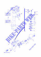 REPAIR KIT 3 pour Yamaha F2.5B Manual Starter, Tiller Handle, Manual Tilt, Shaft 15