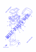 UPPER CASING pour Yamaha F2.5B Manual Starter, Tiller Handle, Manual Tilt, Shaft 15