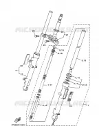 FOURCHE 2 pour Yamaha YBR125E de 2008