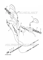 GUIDON ET CABLES 2 pour Yamaha YBR125E de 2008