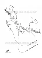 GUIDON ET CABLES pour Yamaha YBR125E de 2008