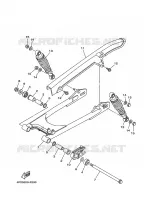 BRAS OSCILLANT / AMORTISSEUR pour Yamaha YBR125E de 2008