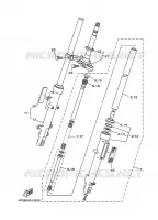 FOURCHE pour Yamaha YBR125E de 2008