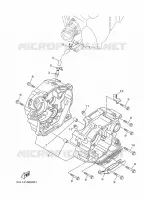 CARTER MOTEUR pour Yamaha YBR125E de 2008