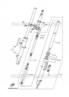 FOURCHE 2 pour Yamaha YBR125E de 2008