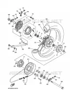ROUE ARRIERE 2 pour Yamaha YBR125E de 2008