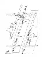 FOURCHE 2 pour Yamaha YBR125E de 2008