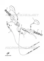 GUIDON ET CABLES pour Yamaha YBR125E de 2008