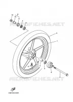 ROUE AVANT pour Yamaha YBR125EGS de 2008