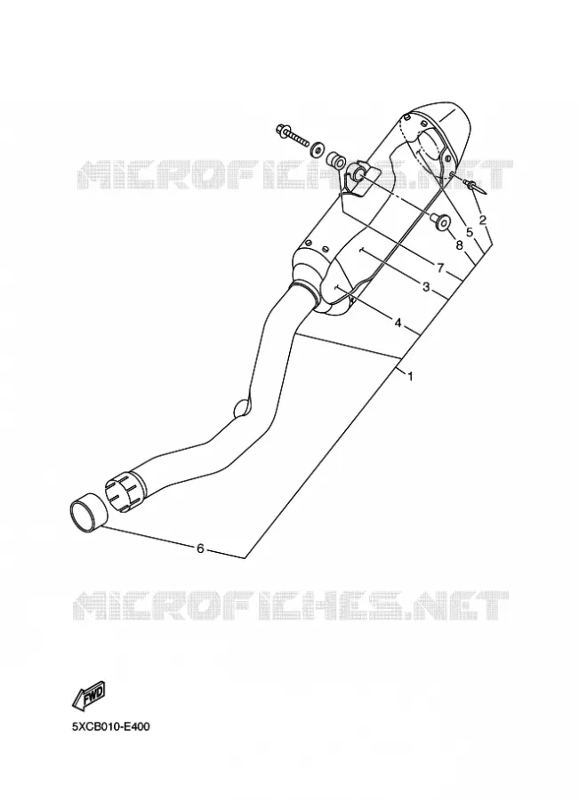 PIÈCES OPTIONNELLES Yamaha MOTO 250 2007 YZF  YZ250F