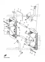 RADIATEUR / DURITES pour Yamaha YZ 250 F de 2008