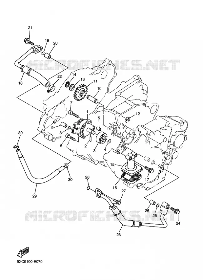 POMPE A HUILE Yamaha MOTO 250 2008 YZF  YZ250F