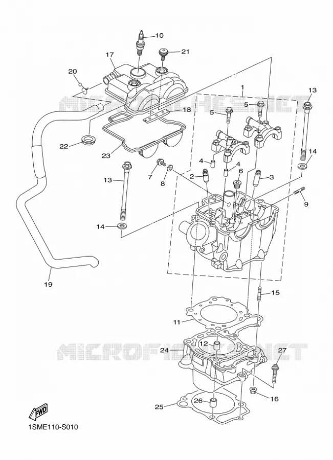 CYLINDRE Yamaha MOTO 250 2018 YZF  YZ250F