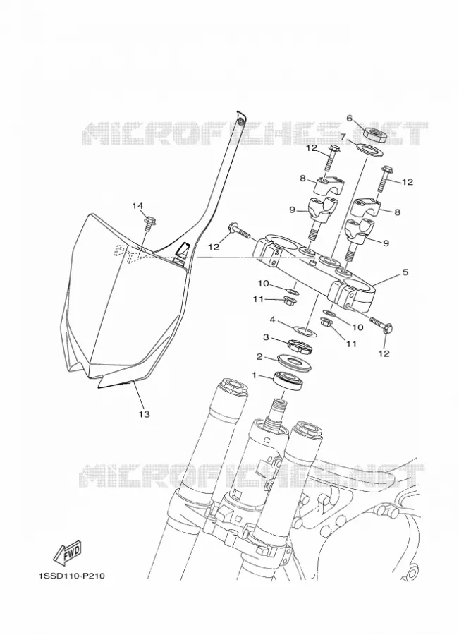 DIRECTION Yamaha MOTO 250 2016 YZ  YZ250