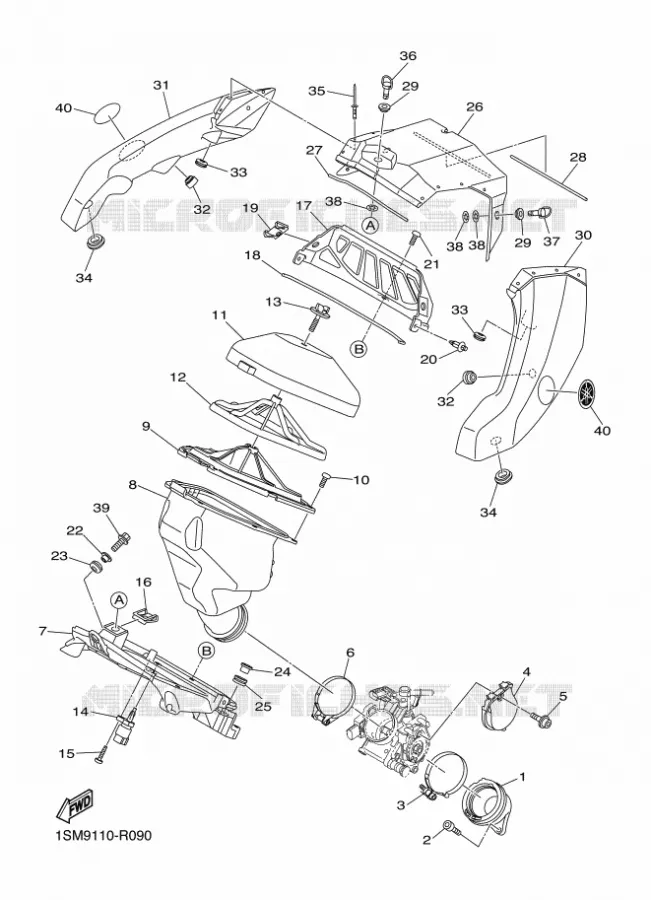 ADMISSION Yamaha MOTO 250 2016 YZF  YZ250F