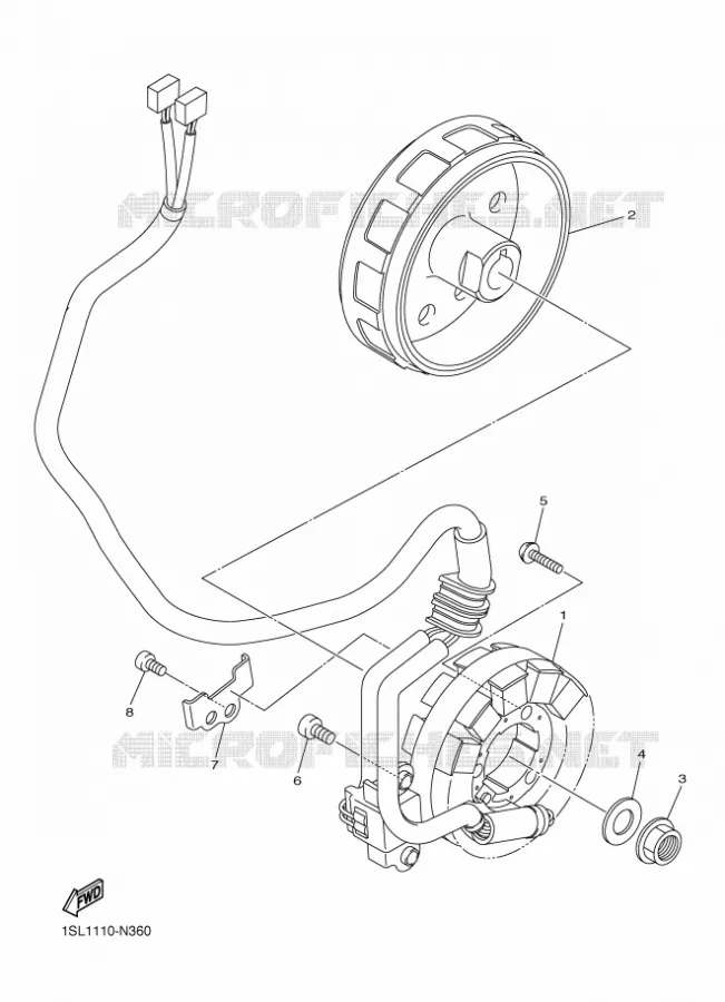ALLUMAGE Yamaha MOTO 250 2016 YZF  YZ250F