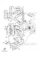 POMPE A HUILE pour Yamaha 90T Electric Starter, Remote Control, Power Trim & Tilt, Pre-Mixing, Shaft 20