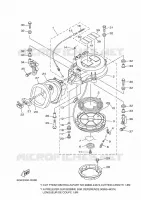 DEMARREUR KICK pour Yamaha 40X Manual Starter, Tiller Handle, Manual Tilt, Pre-Mixing, Shaft 20