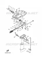 COMMANDE D'ACCELERATEUR pour Yamaha 5C 2 Stroke, Manual Starter, Tiller Handle, Manual Tilt, Pre-Mixing de 2007