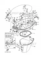 CARENAGE INFERIEUR pour Yamaha F40B 4 Stroke de 2008