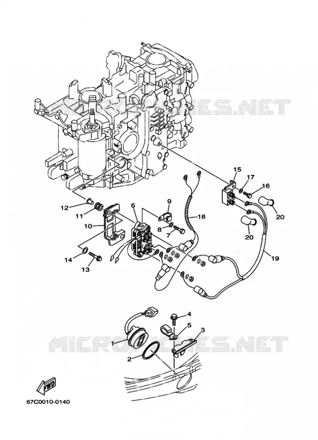 ELECTRIQUE 3 Yamaha OUTBOARD ENGINES 40hp (29.4kW) 2008 F40  F40B, F40 '08(ET)