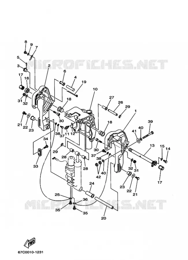 SUPPORT 2 Yamaha OUTBOARD ENGINES 40hp (29.4kW) 2008 F40  F40B, F40 '08(ET)