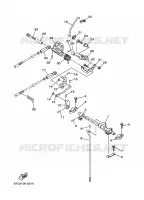 COMMANDE D'ACCELERATEUR pour Yamaha F40B Manual Start, Tiller Handle, Hydro Trim & Tilt, Shaft 20