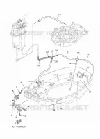 CARENAGE INFERIEUR 2 pour Yamaha F40D Electric Starter, Remote Control, Power Trim & Tilt, Shaft 20