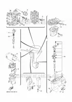 PIECES D'ENTRETIEN pour Yamaha F40F Electric Starter, Tiller Handle, Hydro Trim & Tilt, Shaft 20