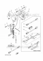 PIÈCES OPTIONNELLES pour Yamaha F40F Electric Starter, Tiller Handle, Hydro Trim & Tilt, Shaft 20