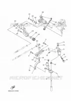 COMMANDE D'ACCELERATEUR pour Yamaha F40F Electric Starter, Remote Control, Power Trim & Tilt, Shaft 15