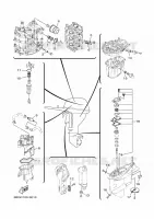 PIECES D'ENTRETIEN pour Yamaha F40F Electric Starter, Remote Control, Power Trim & Tilt, Shaft 15