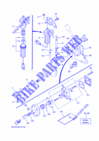 RESERVOIR A ESSENCE pour Yamaha F40F Electric Starter, Tiller Handle, Hydro Trim & Tilt, Shaft 15