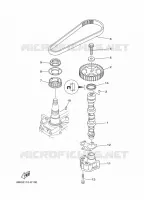 POMPE A HUILE pour Yamaha F40F Electric Starter, Remote Control, Hydro Trim & Tilt, Shaft 20