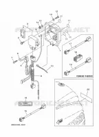 PIÈCES OPTIONNELLES pour Yamaha F40F Electric Starter, Remote Control, Power Trim & Tilt, Shaft 15